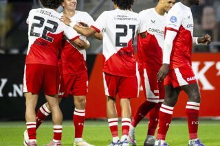 Les joueurs d'Utrecht peuvent se congratuler KEYSTONE/EPA/Koen van Weel